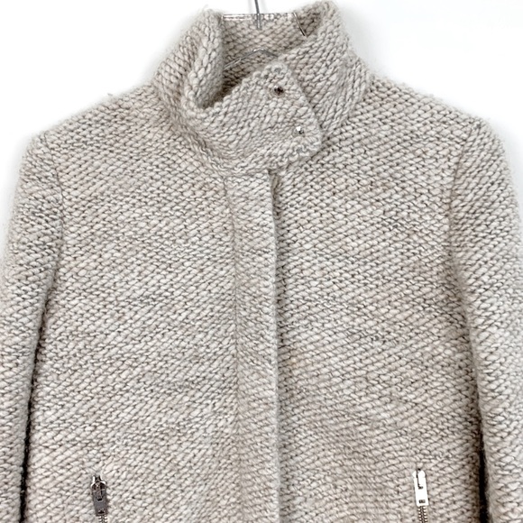 IRO Boucle Ajuma Knit Jacket Oatmeal - Picture 1 of 7